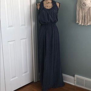 Chelsea and violet heart print maxi dress